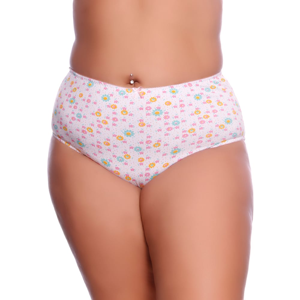 Calcinha Tradicional De Cotton Estampada Nassama