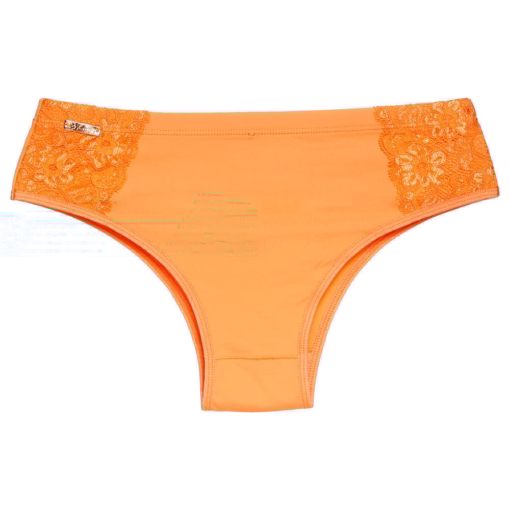 Calcinha Tanga Nana Em Microfibra Detalhe De Renda Edima