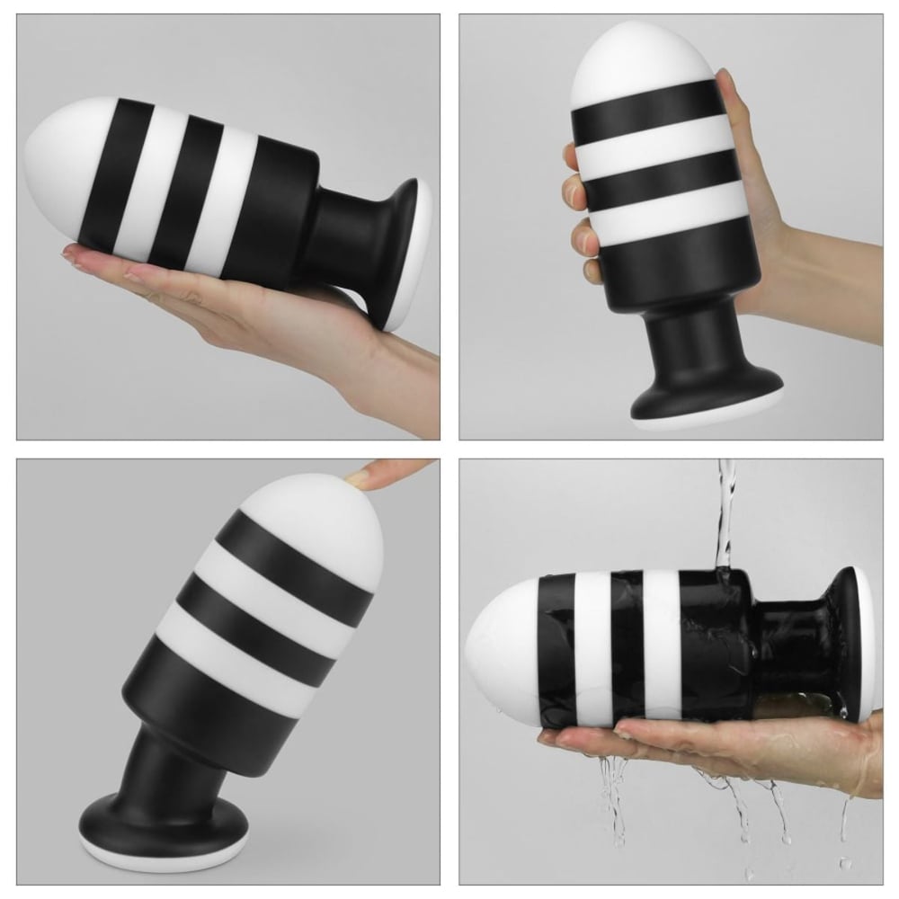 Plug Anal Com Listras 19,5 X 7,7 Cm Linha X-missioner Lovetoy