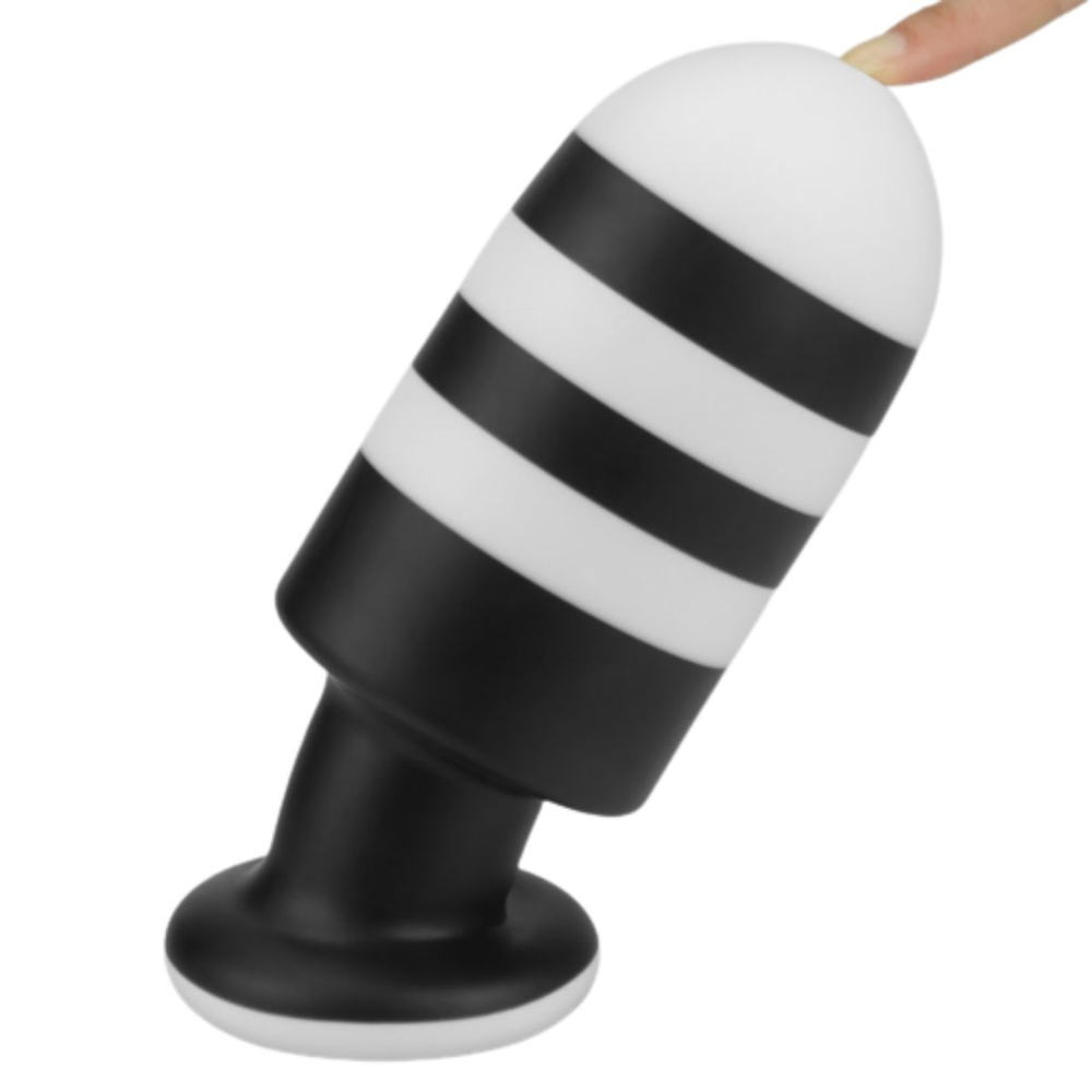 Plug Anal Com Listras 19,5 X 7,7 Cm Linha X-missioner Lovetoy