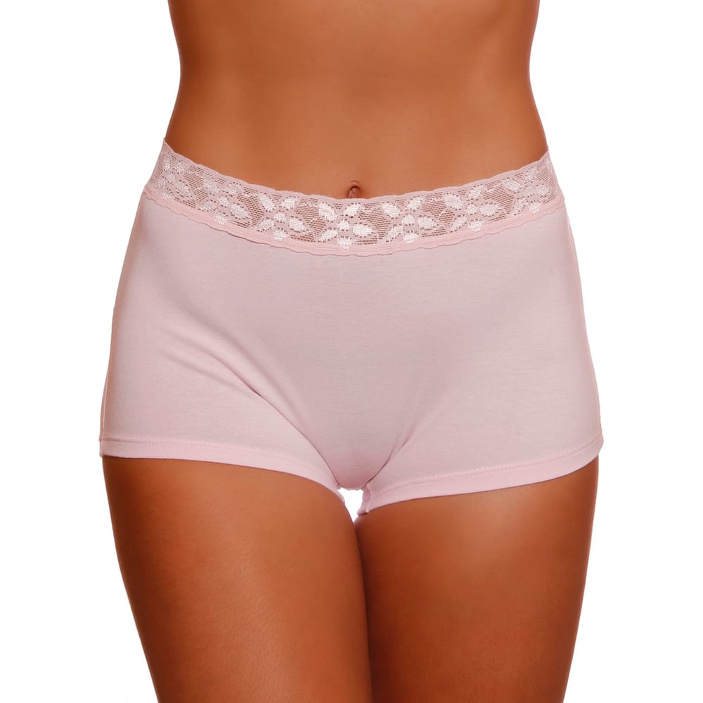 Calcinha Boxer De Algodão Ana Com Renda Ce&dy Lingerie
