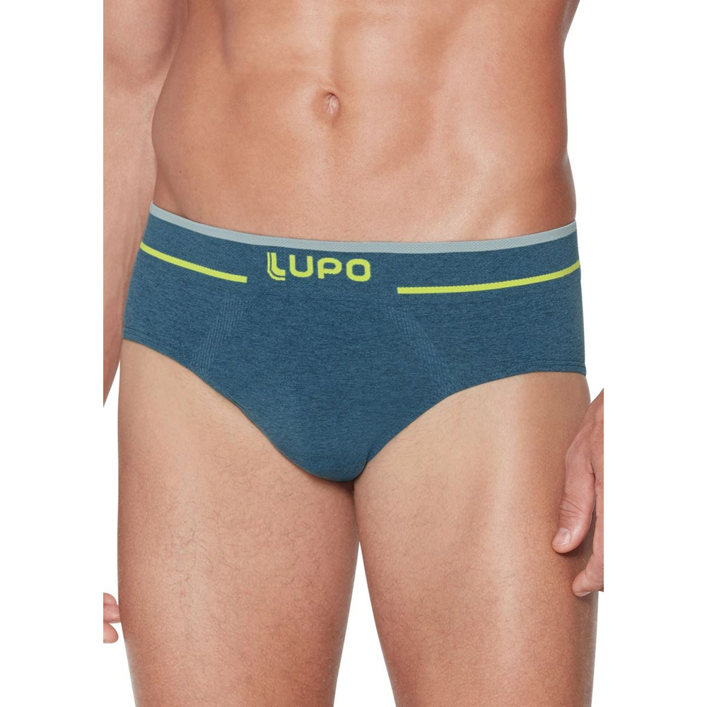Cueca Slip Mesclada Sem Costura Lupo