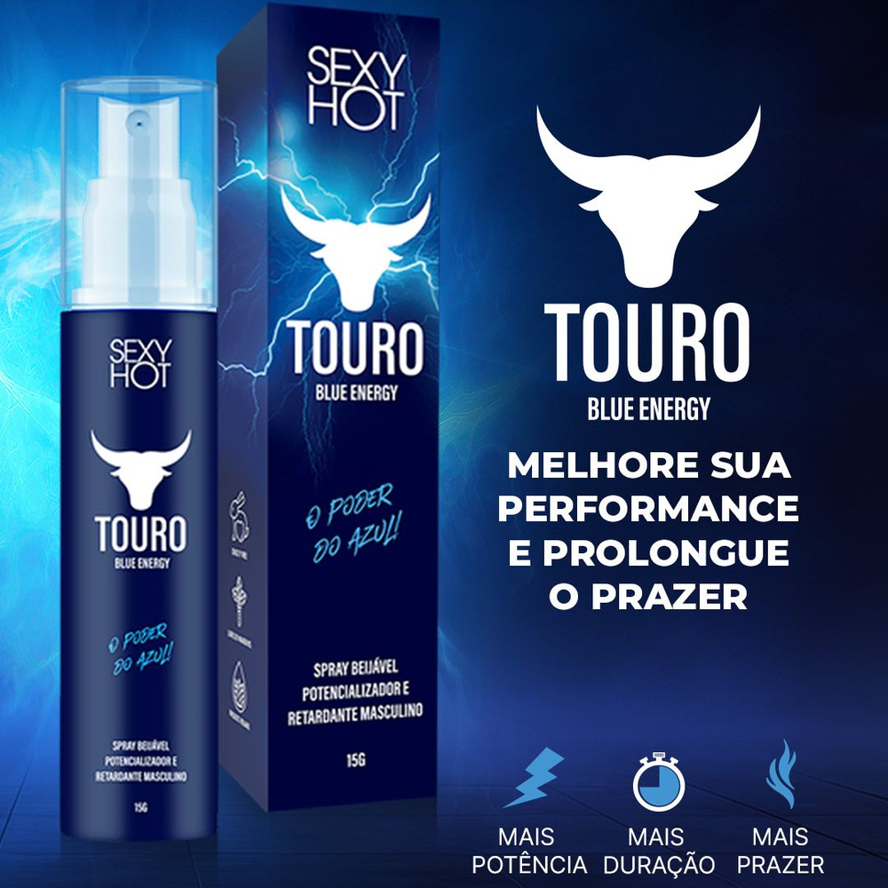Touro Blue Energy Retardante Masculino 15g Sexy Hot
