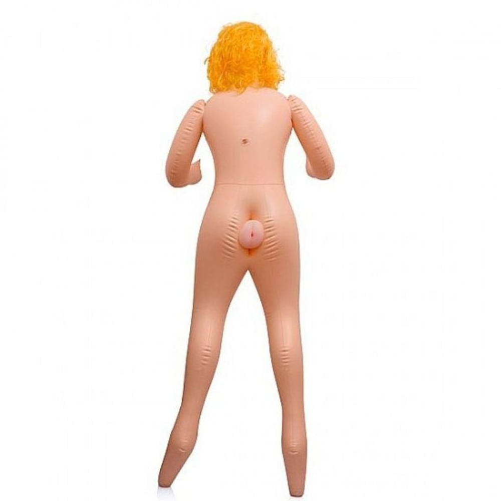Boneca Inflável Loira Com Vagina E ânus Removíveis Em Cyberskin