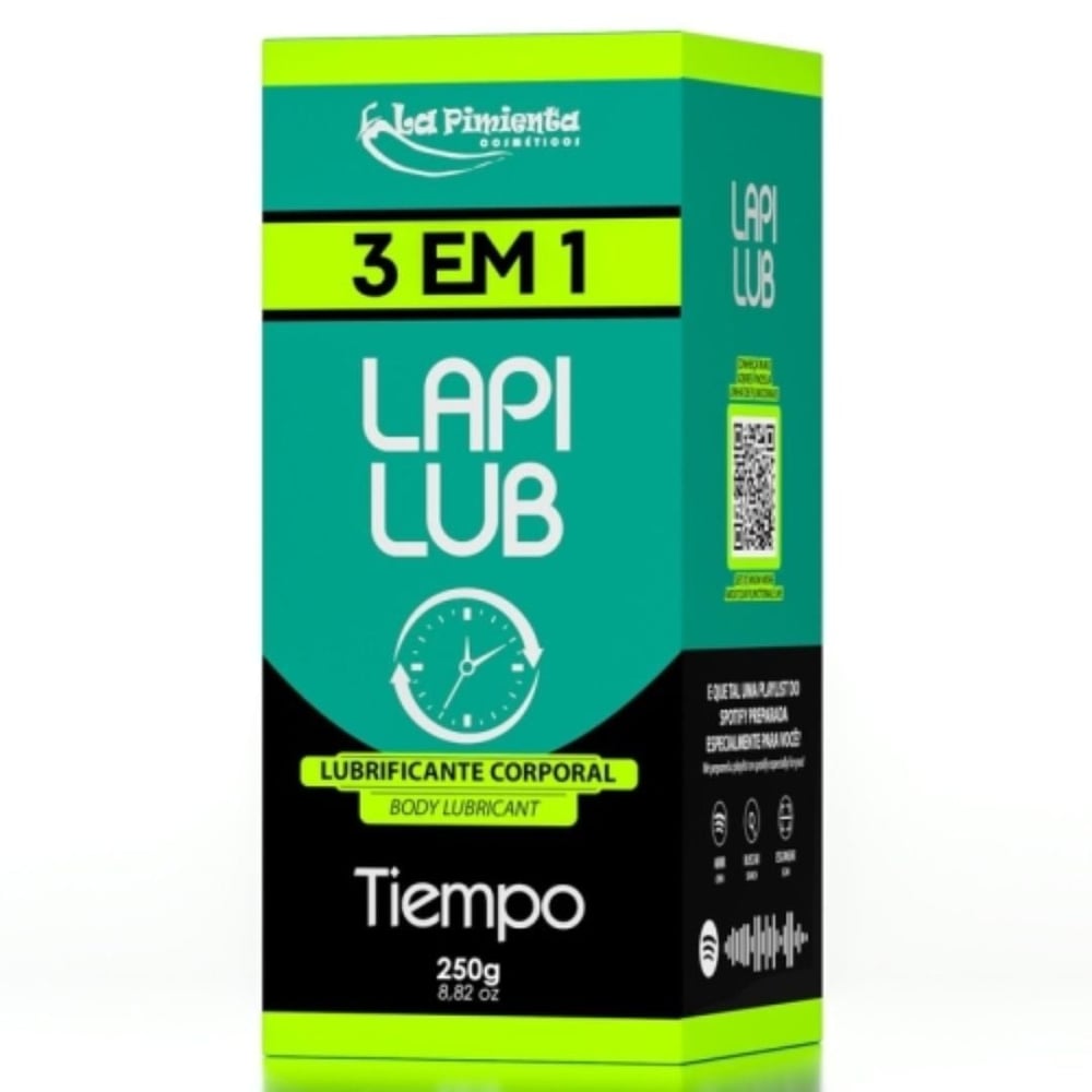 Lapi Lub Lubrificante Corporal 3 Em 1 Tiempo 250g La Pimienta