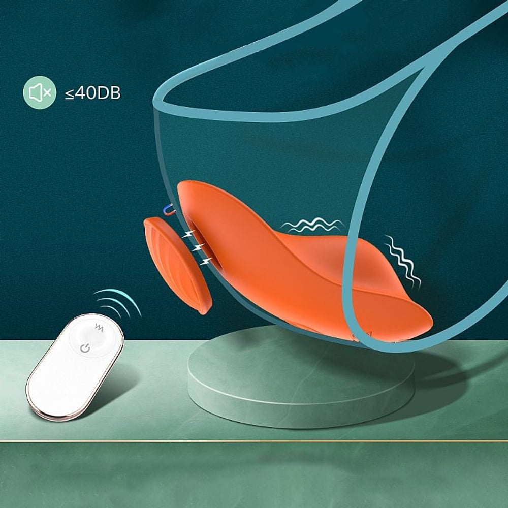 Vibrador De Calcinha Leaf 9 Modos De Vibração Recarregável Shande