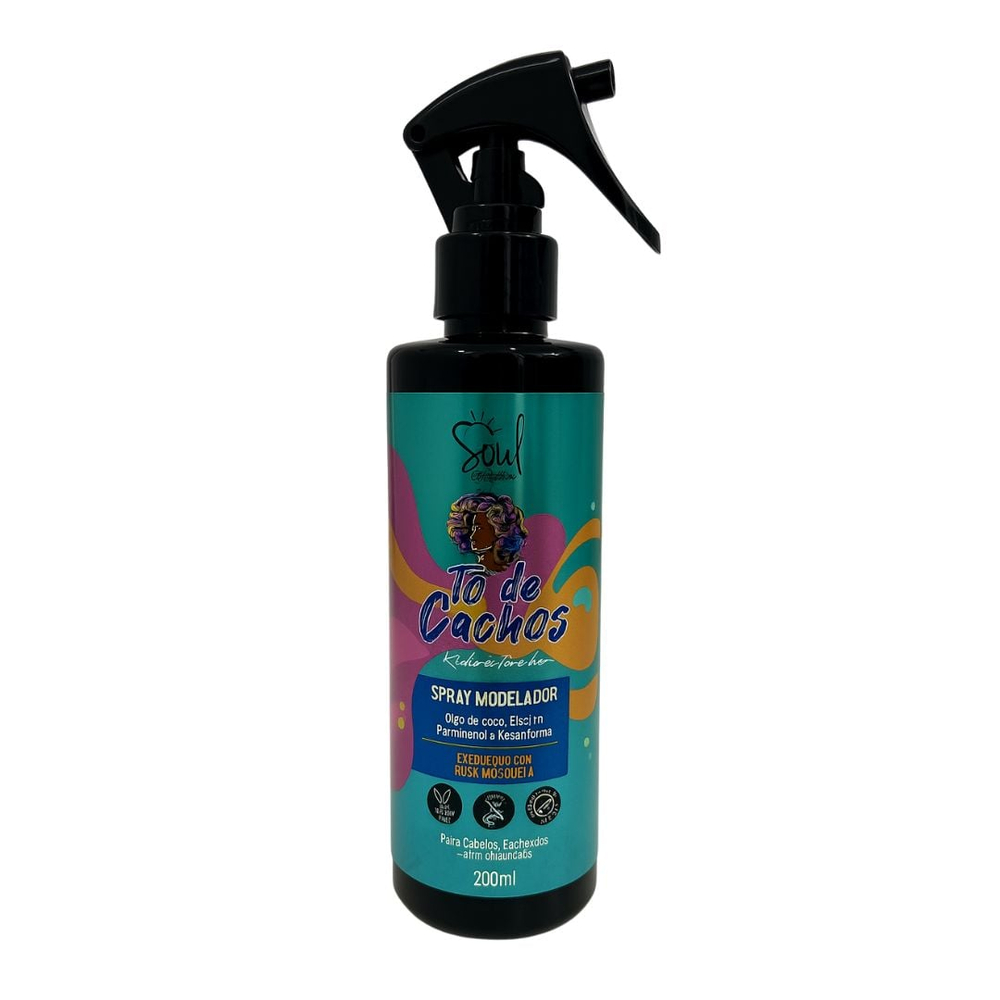 Tô De Cachos Spray Modelador 200ml Soul Cosméticos