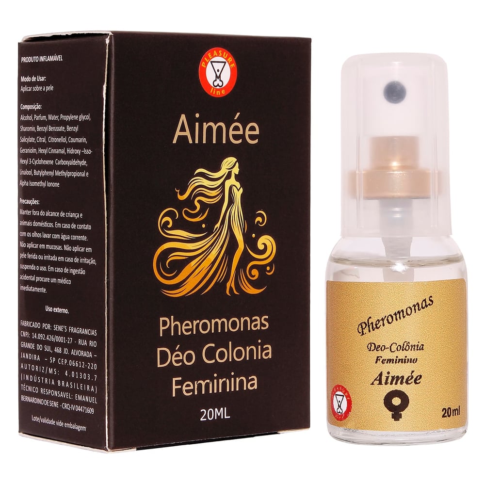 Aimée Pheromonas Déo Colônia Feminina 20ml Pleasure Line