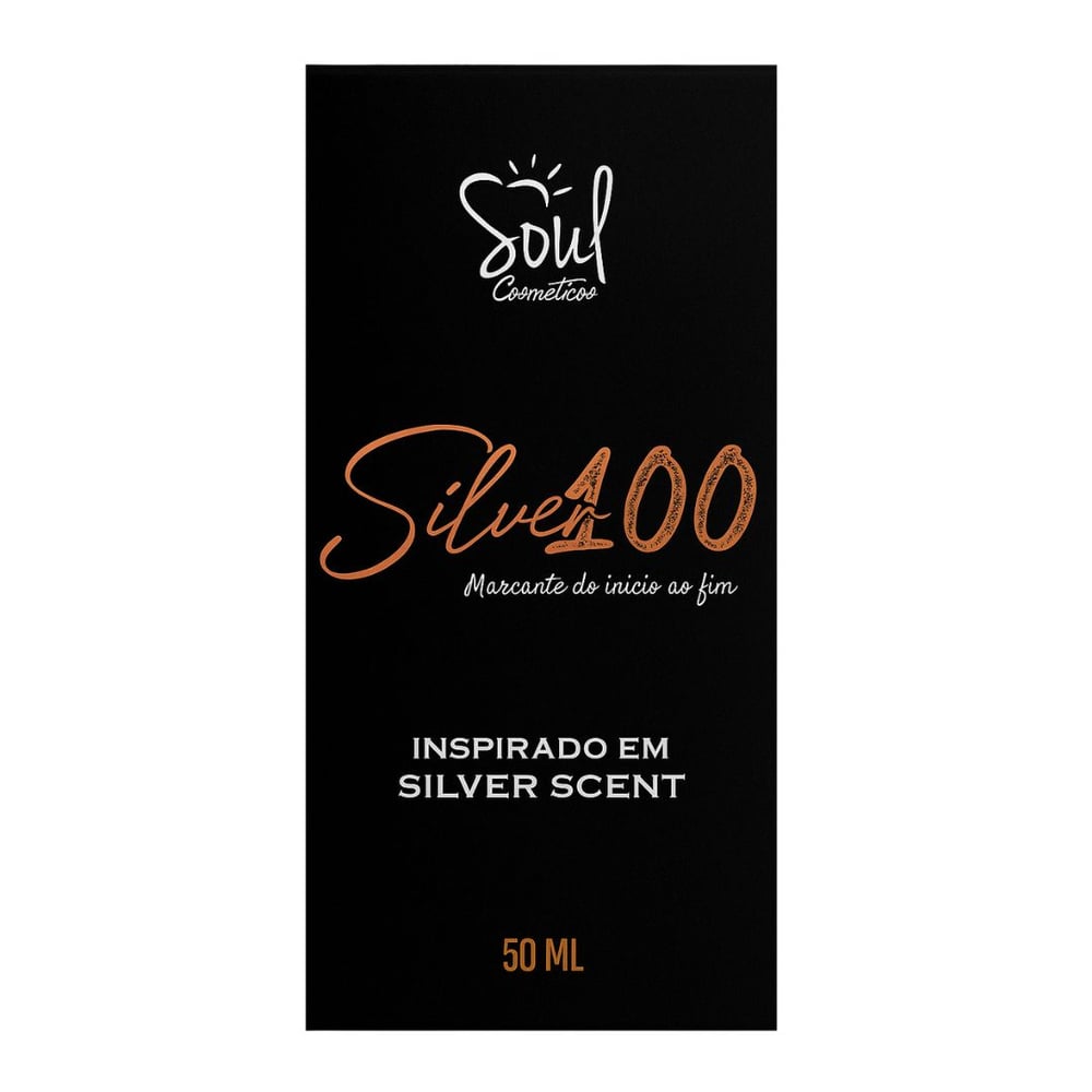 Silver 100 Colônia Masculina 50ml Soul Cosméticos 