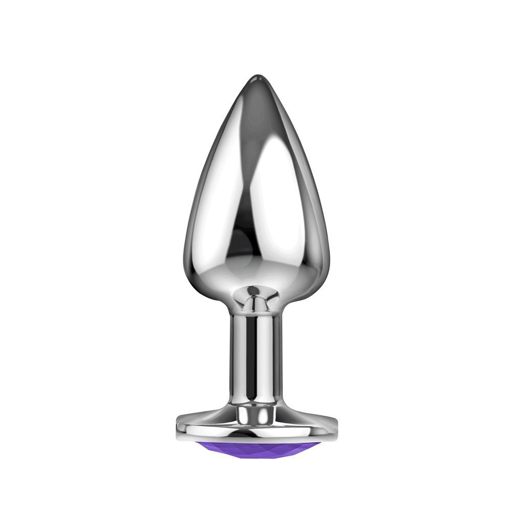 Plug Anal Silver Pedra Cristal La Pimienta