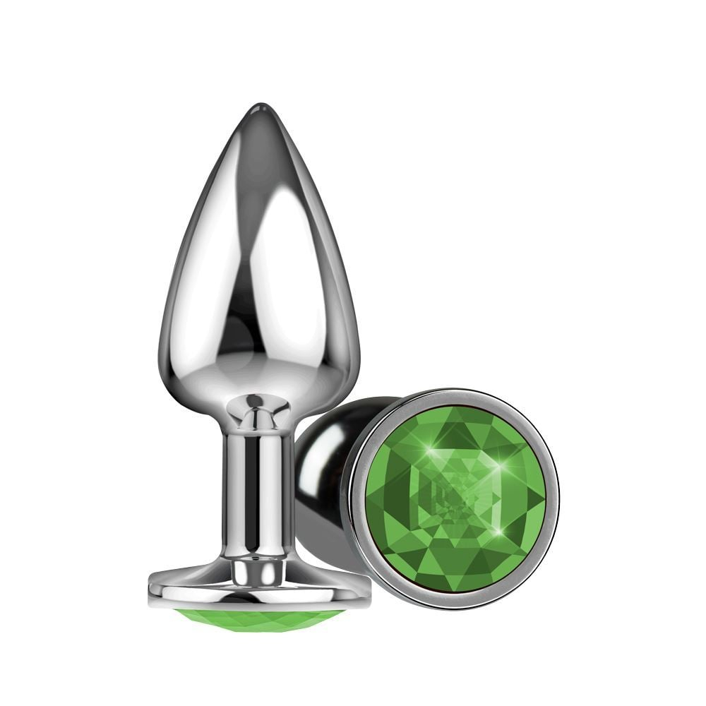 Plug Anal Silver Pedra Cristal La Pimienta