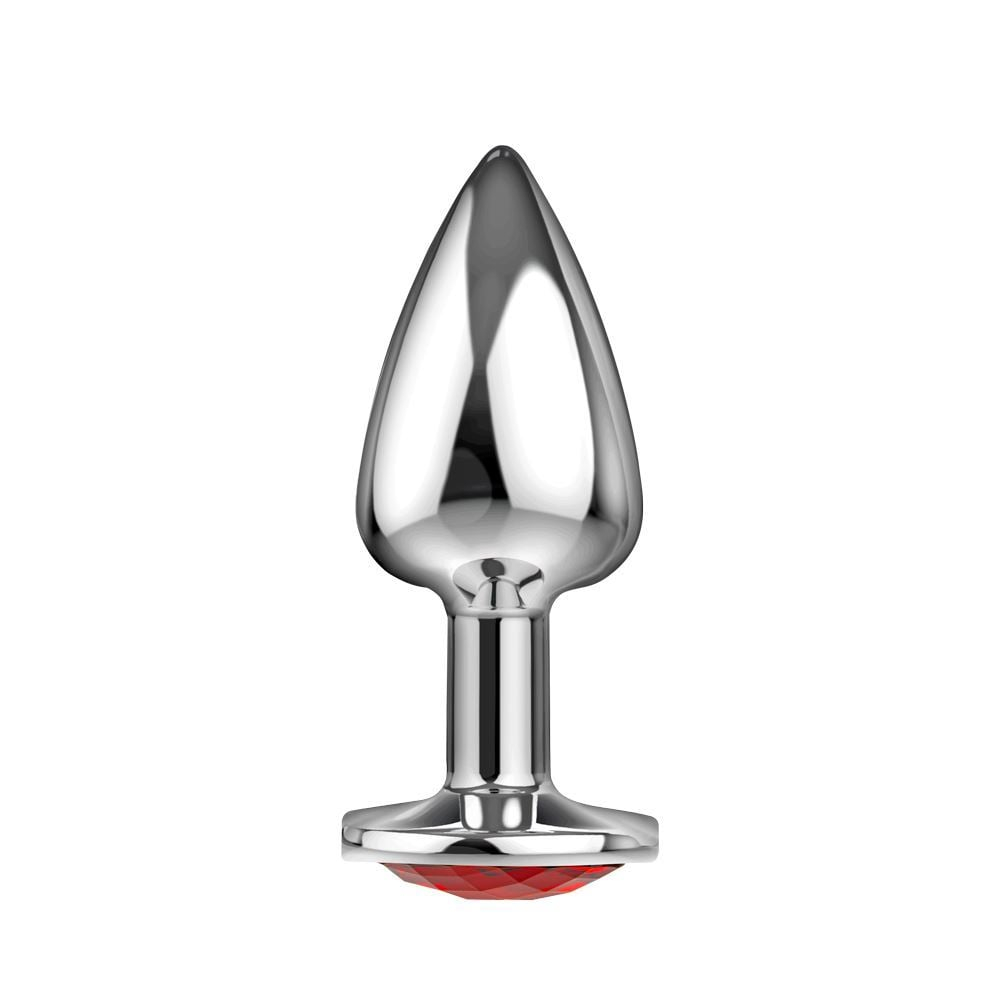 Plug Anal Silver Pedra Cristal La Pimienta