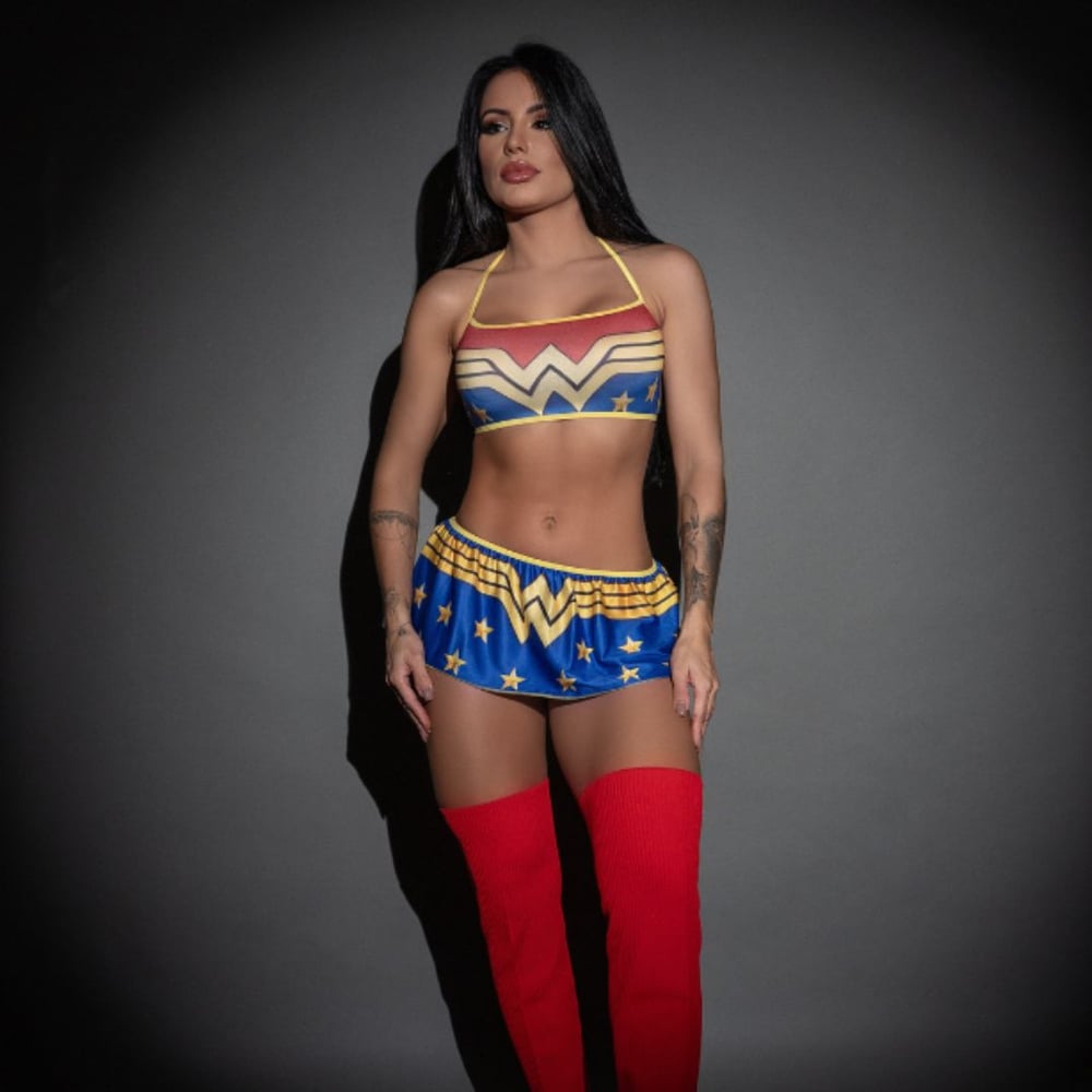 Fantasia Fetiche Mulher Maravilha Pimenta Sexy