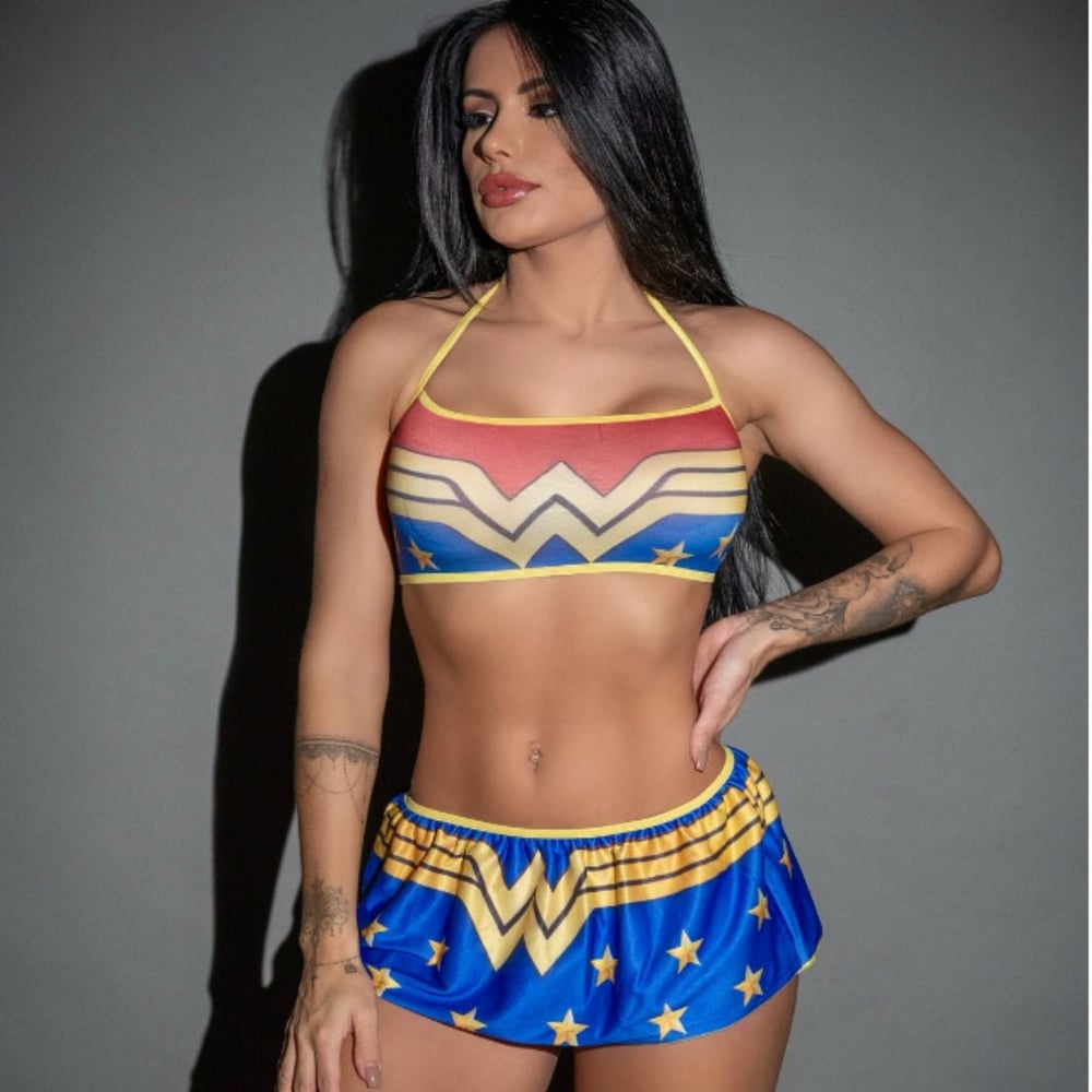 Fantasia Fetiche Mulher Maravilha Pimenta Sexy