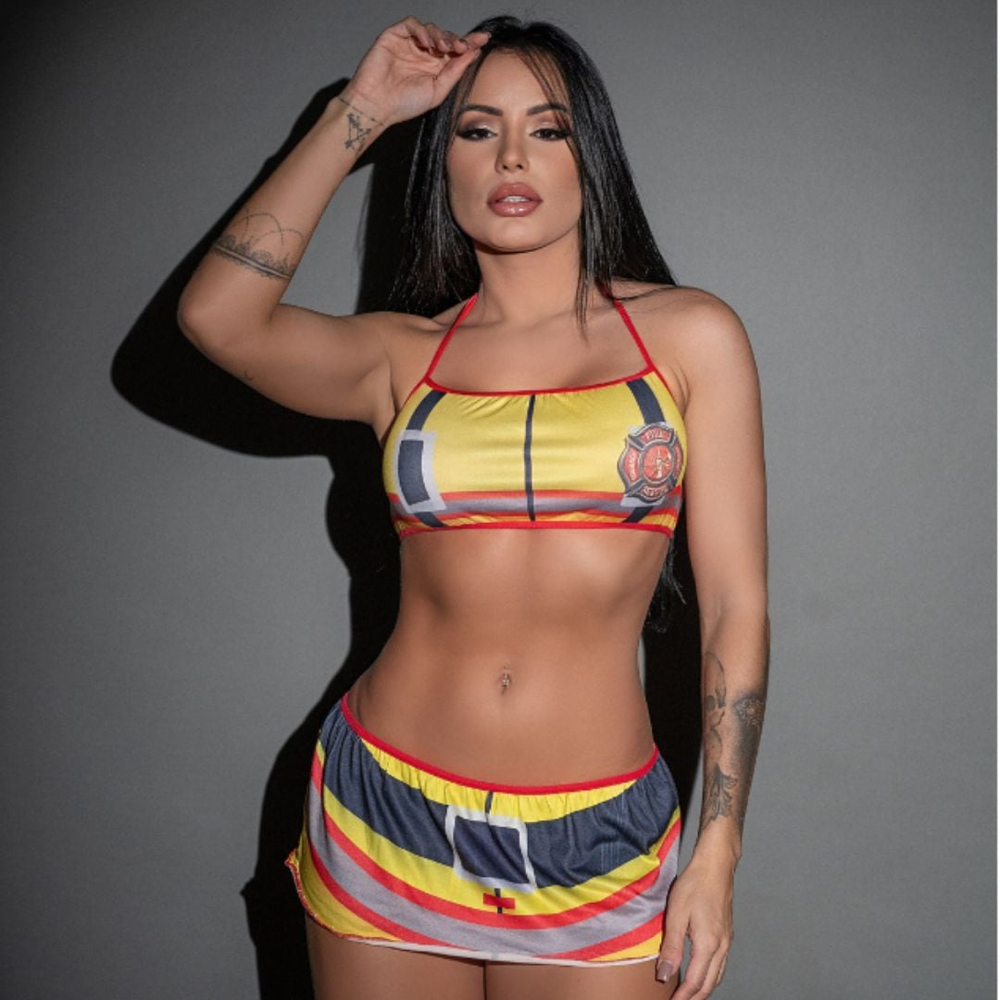 Fantasia Fetiche Bombeira Pimenta Sexy