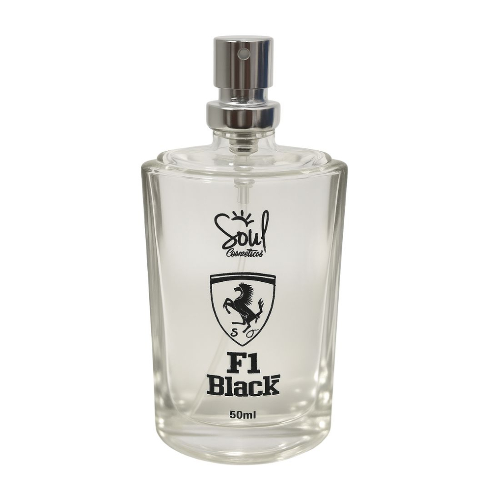F1 Black Colônia Masculina 50ml Soul Cosméticos 