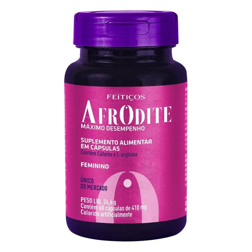 Afrodite Máximo Desempenho Suplemento Feminino Em Cápsulas 410mg Feitiços