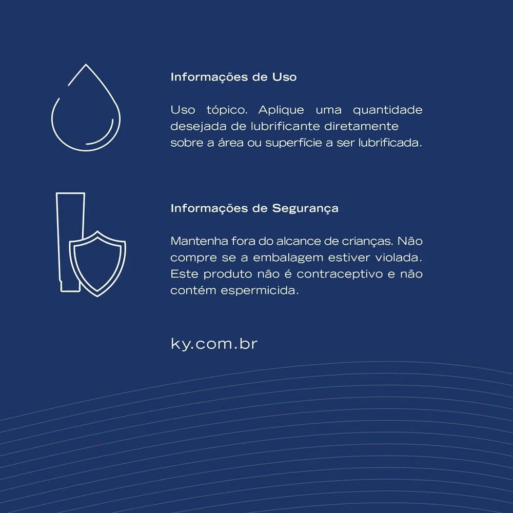 K-y Original Lubrificante íntimo Sachê Com 3unidades 5g Ky