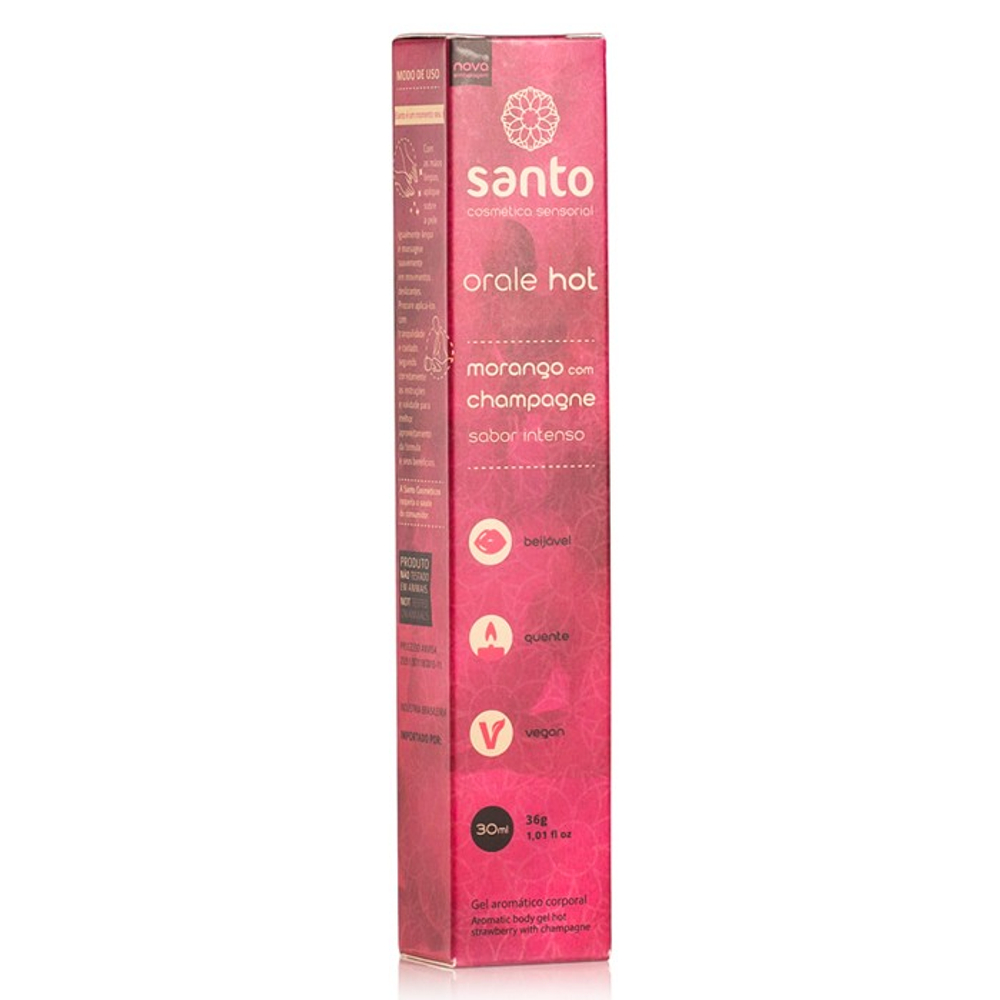 Orale Gel Beijável Hot 30ml Santo