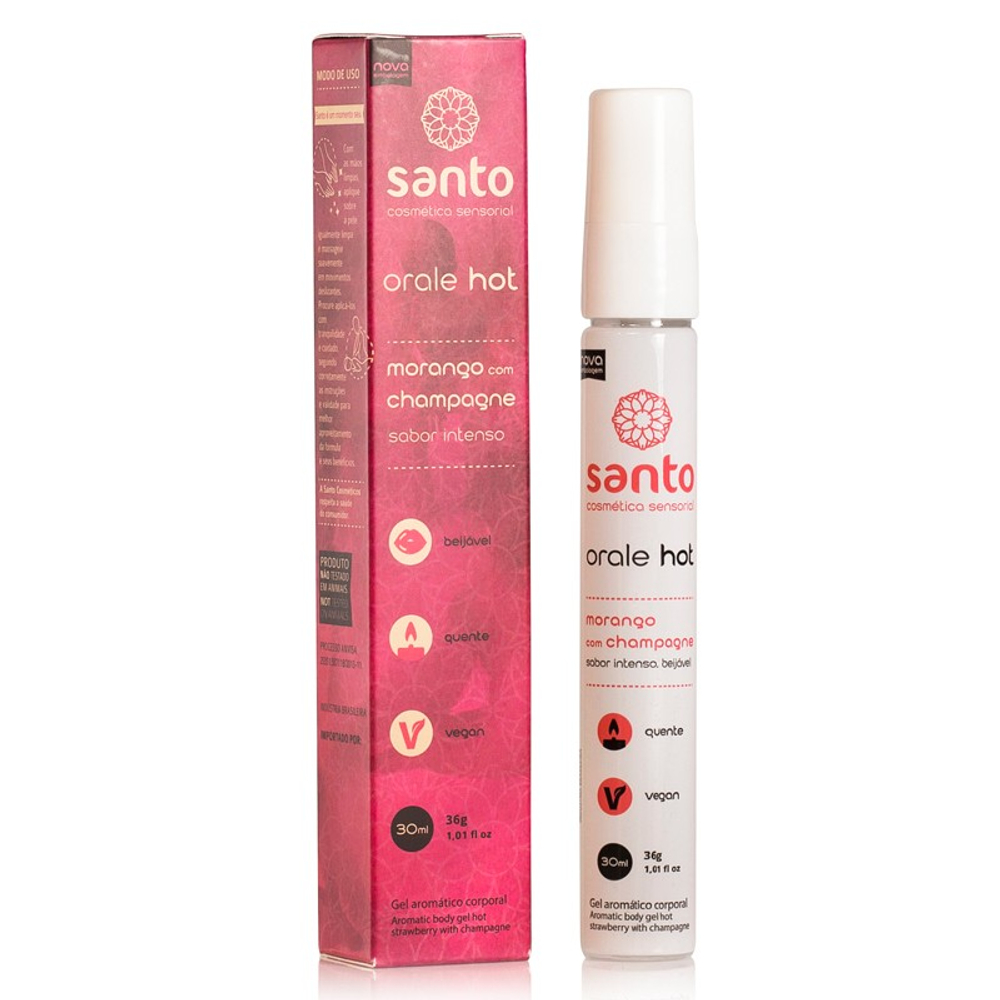 Orale Gel Beijável Hot 30ml Santo