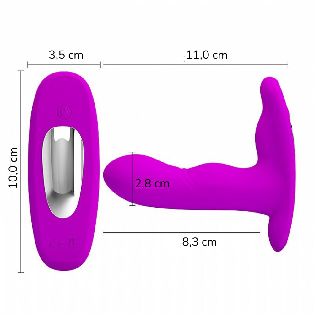 Vibrador Ponto G Com Estimulador Clitoriano Magic Fingers 12 Vibrações Pretty Love