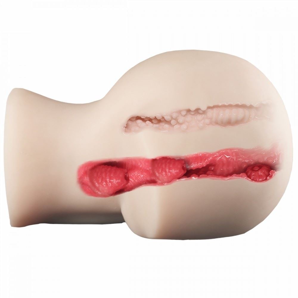 Masturbador Realísta Com ânus Vagina E útero Penetráveis Crazy Lion