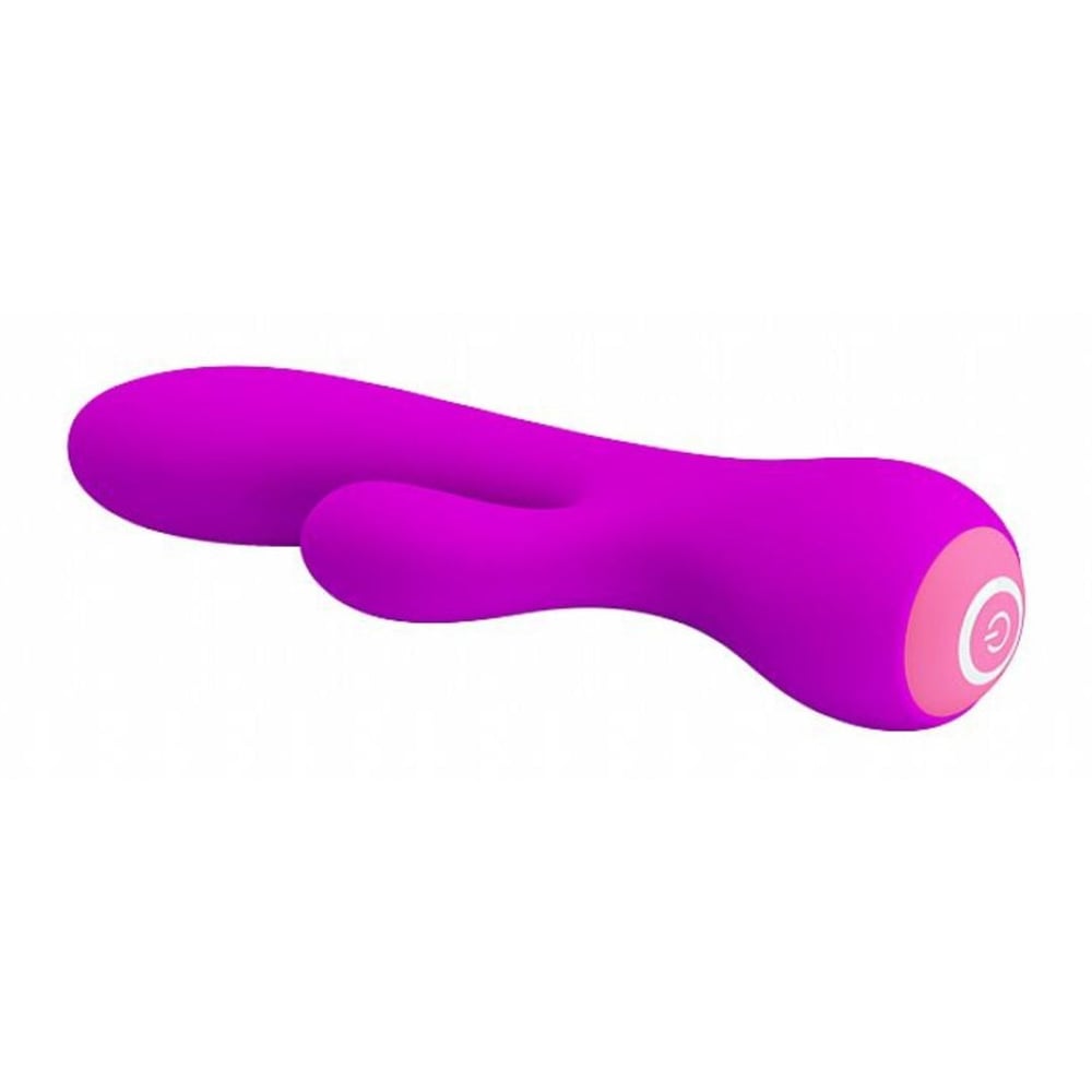 Vibrador Ponto G Flexível Com Estimulador Clitoriano Zachary 12 Vibrações Pretty Love