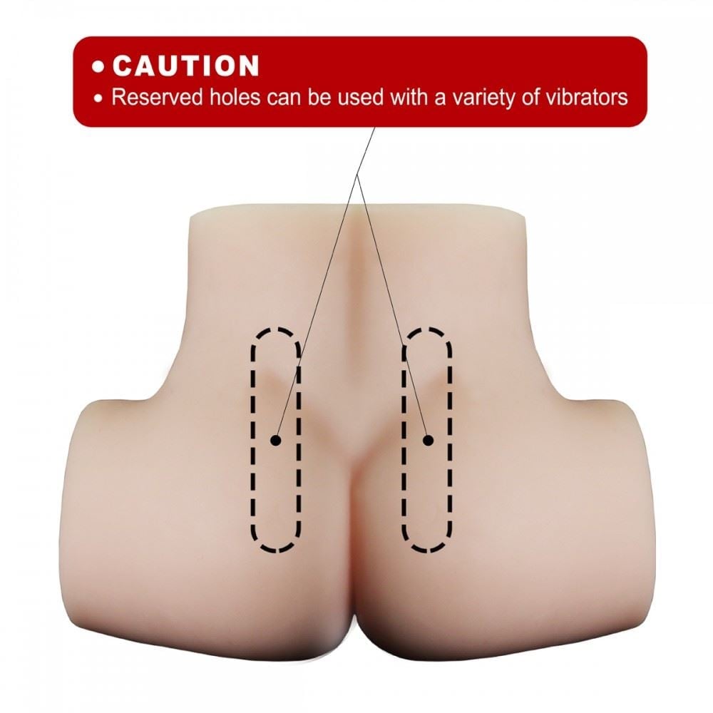 Masturbador Realista Com ânus Vagina E Dois úteros Penetráveis Crazy Lion