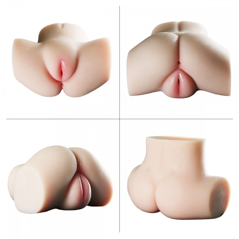 Masturbador Realista Com ânus Vagina E Dois úteros Penetráveis Crazy Lion