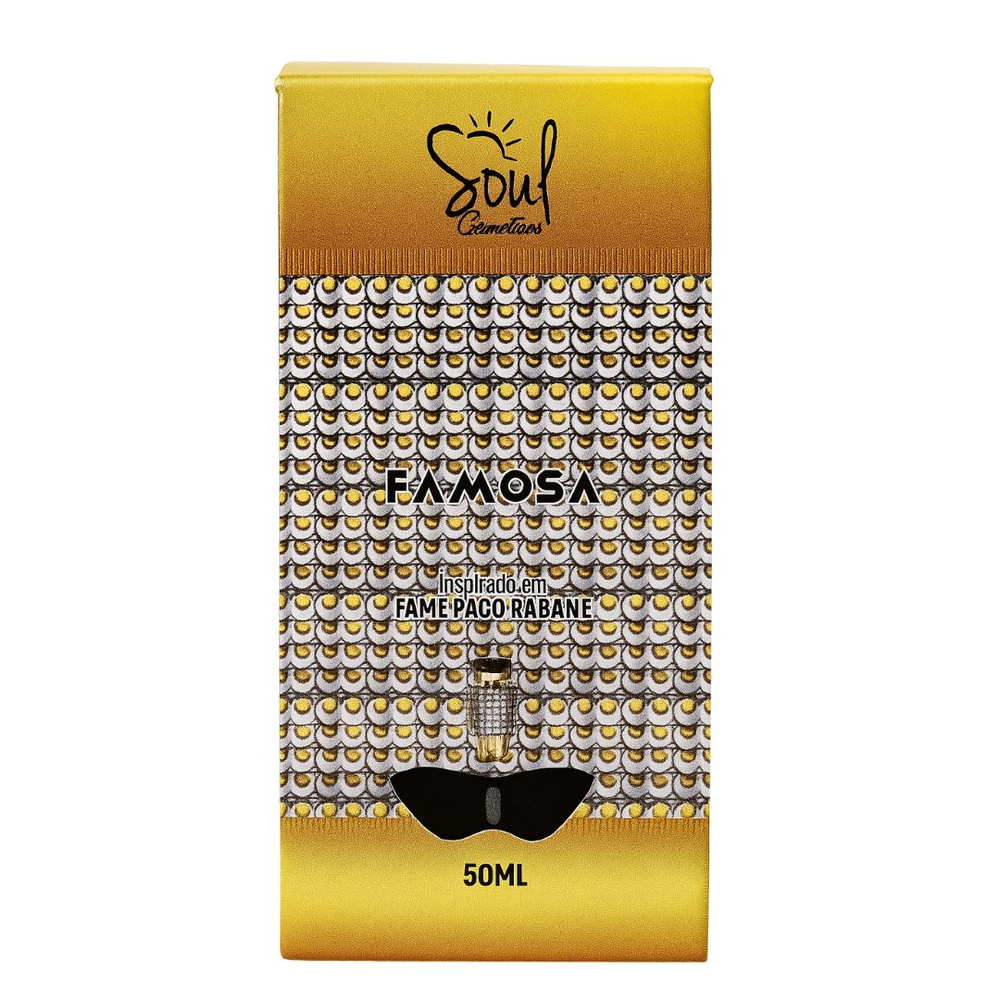 Famosa Colônia Feminina 50ml Soul Cosméticos