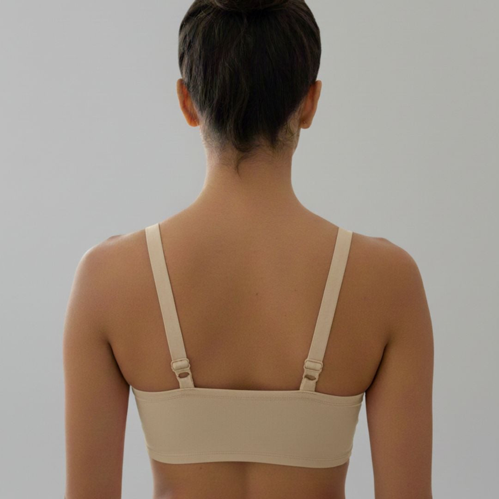 Sutiã Topper Embutido Liso Joyce Com Bojo Removível Patitex