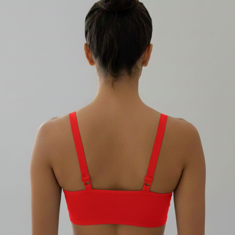 Sutiã Topper Embutido Liso Joyce Com Bojo Removível Patitex