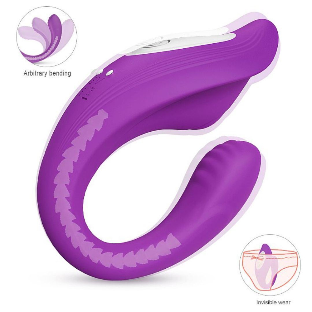 Vibrador De Casal Ribbon Pró Com Vértebra 9 Modos De Vibrações Vibe Toys