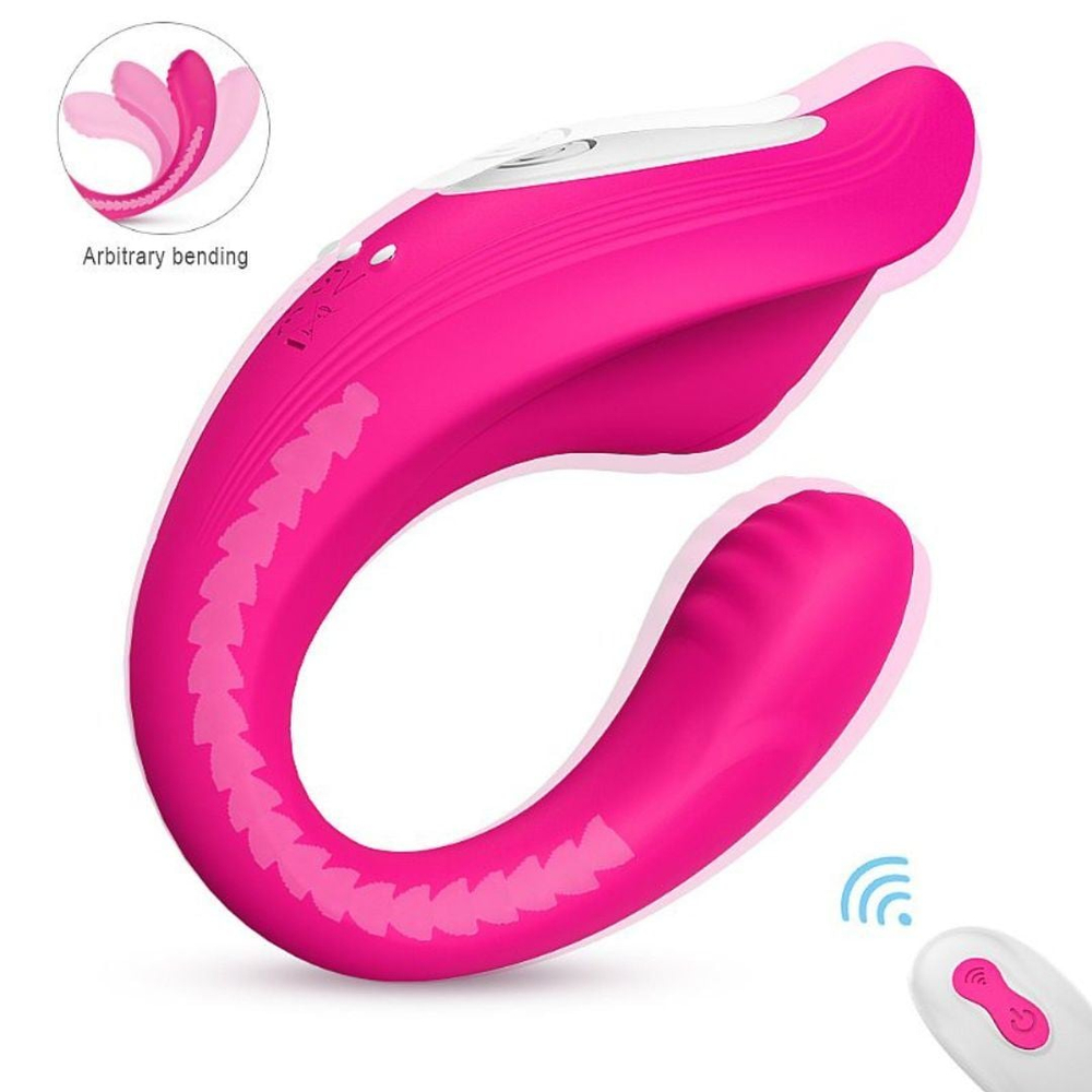 Vibrador De Casal Ribbon Pró Com Vértebra 9 Modos De Vibrações Vibe Toys