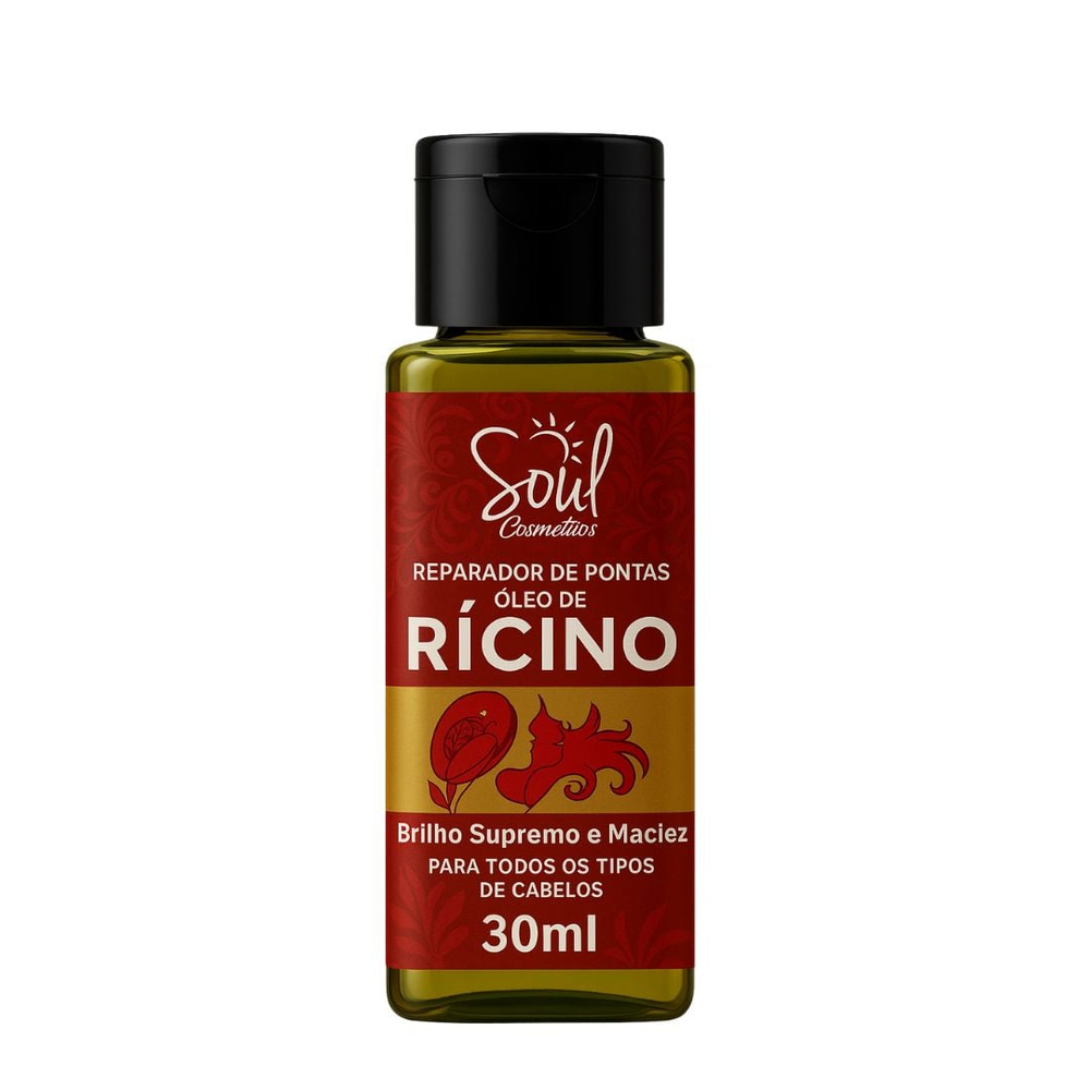 Reparador De Pontas óleo De Rícino 30ml Soul Cosméticos 