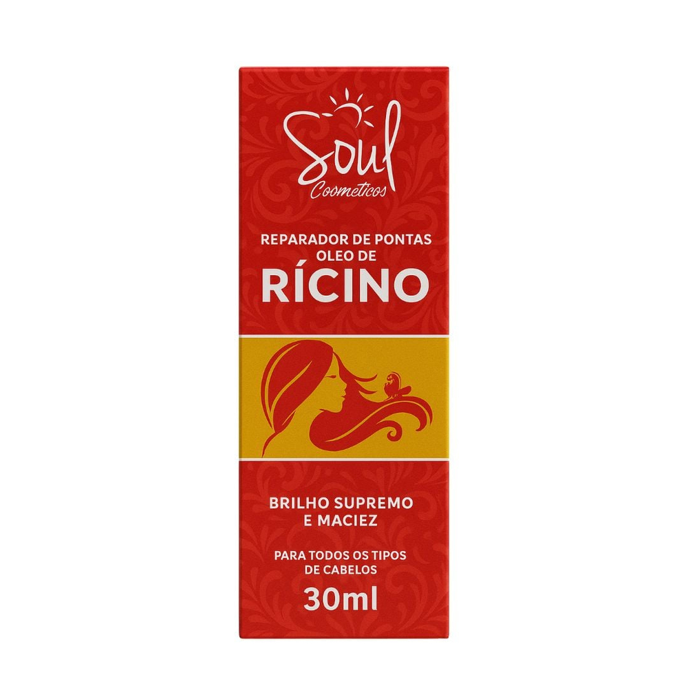Reparador De Pontas óleo De Rícino 30ml Soul Cosméticos 