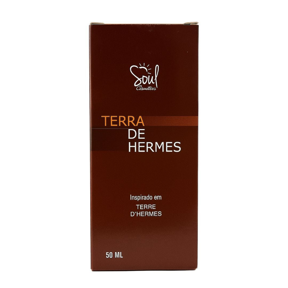 Terra De Hermes Colônia Masculina 50ml Soul Cosméticos 