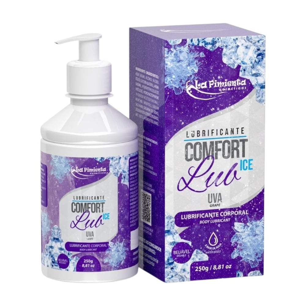 Comfort Lub Ice Lubrificante Corporal Beijável 250g La Pimienta