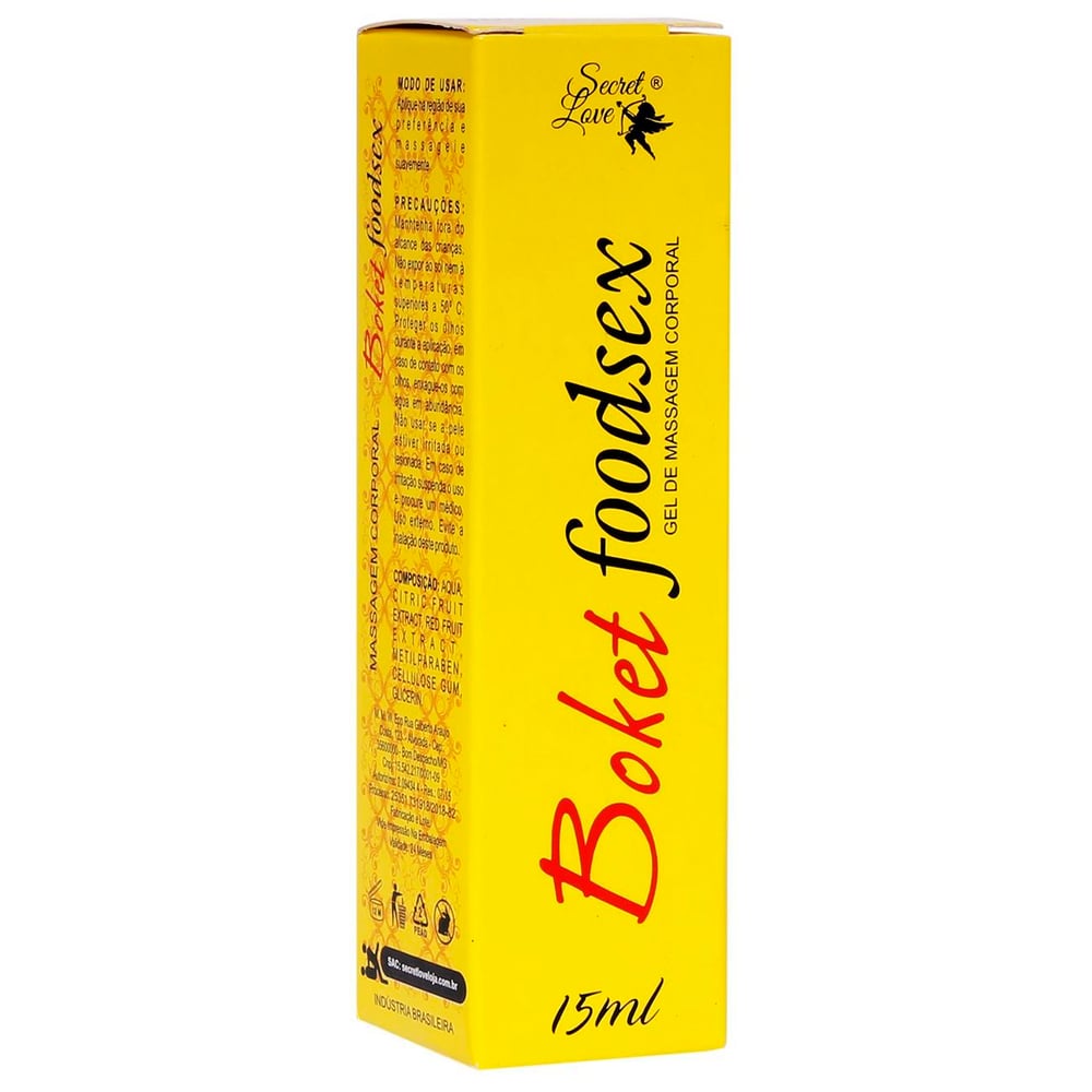 Boket Foodsex Gel Para Massagem 15 Ml   Secret Love 