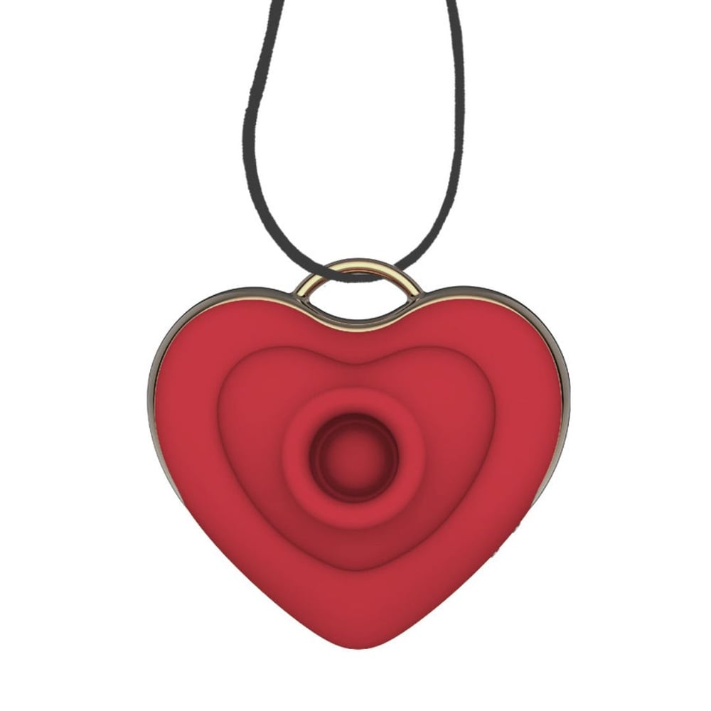 Estimulador Clitoriano Colar De Coração 10 Modos De Vibração E 5 Modos De Pulsação 