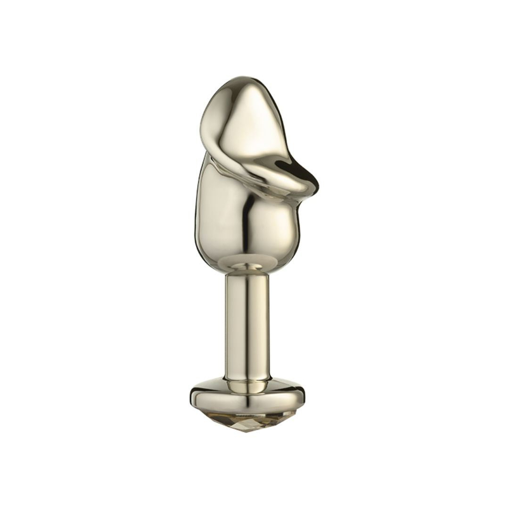 Plug Anal Formato De Pênis Com Pedra Linha Lite Sexy Fantasy