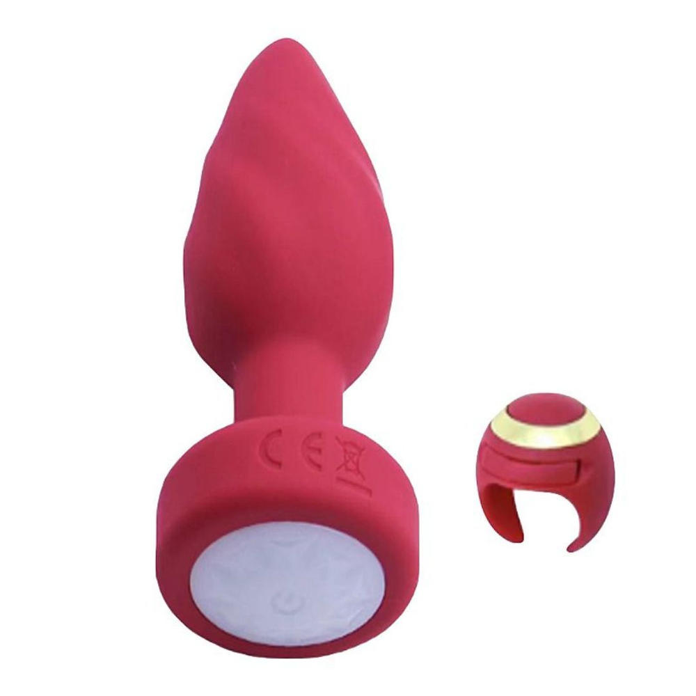 Plug Anal Com Touch E Controle Remoto Em Formato De Anel Vibe Toys