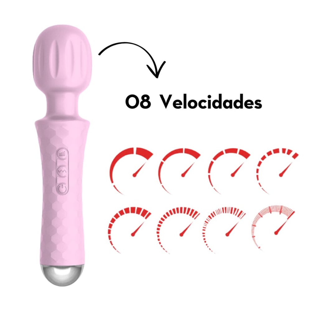 Varinha Mágica 20 Modos De Vibração E 8 Velocidades Vibe Toys