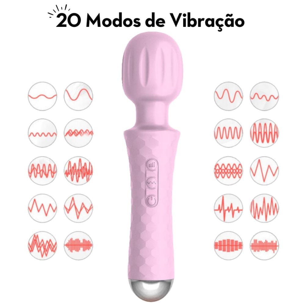 Varinha Mágica 20 Modos De Vibração E 8 Velocidades Vibe Toys