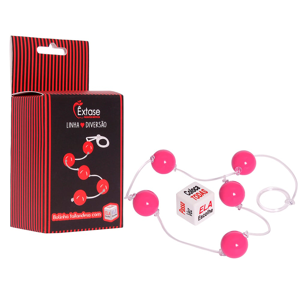 Bolinha Tailandesa M Com Dado Linha Diversão êxtase