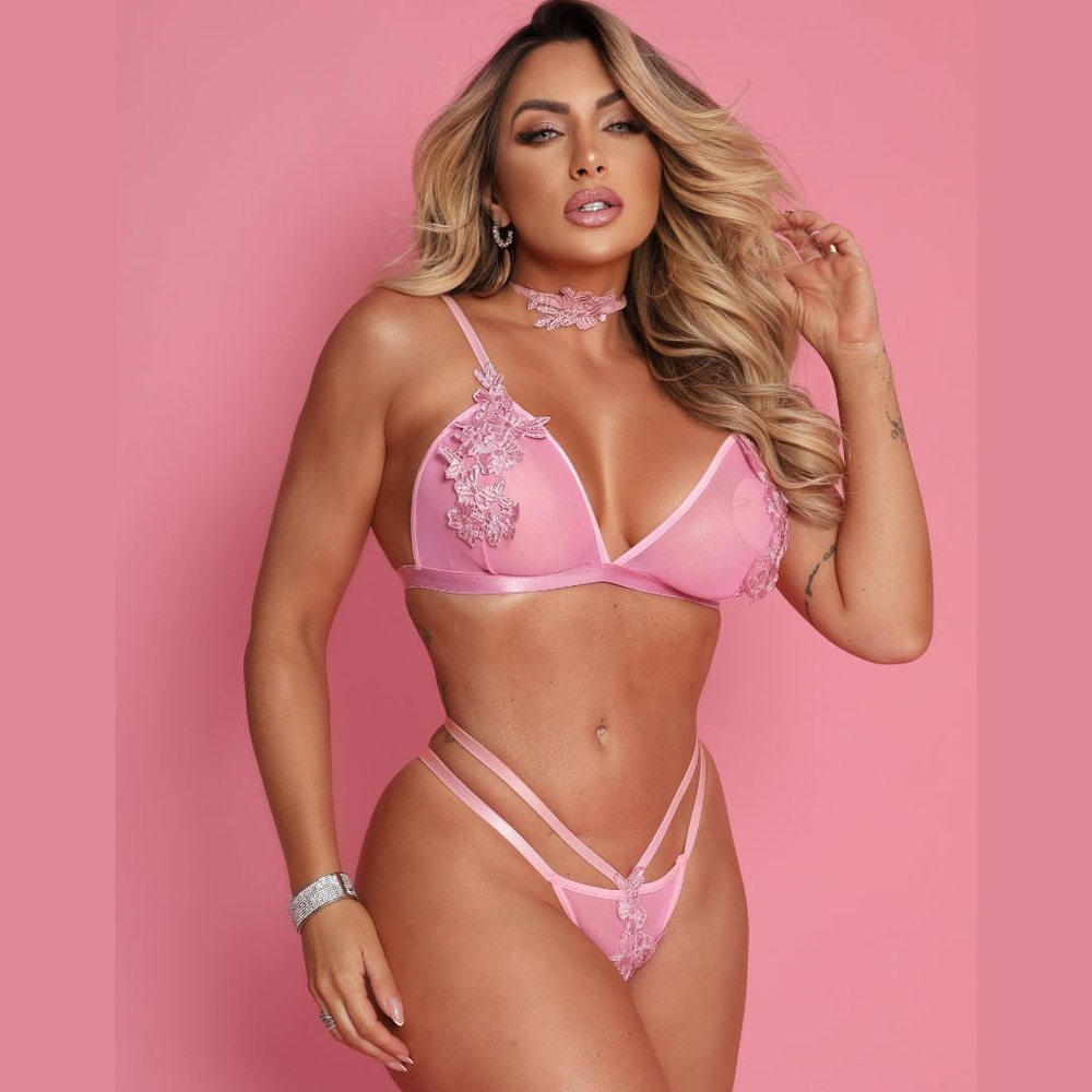 Conjunto Sensual Glow Night Tallyta Moda Apimentada
