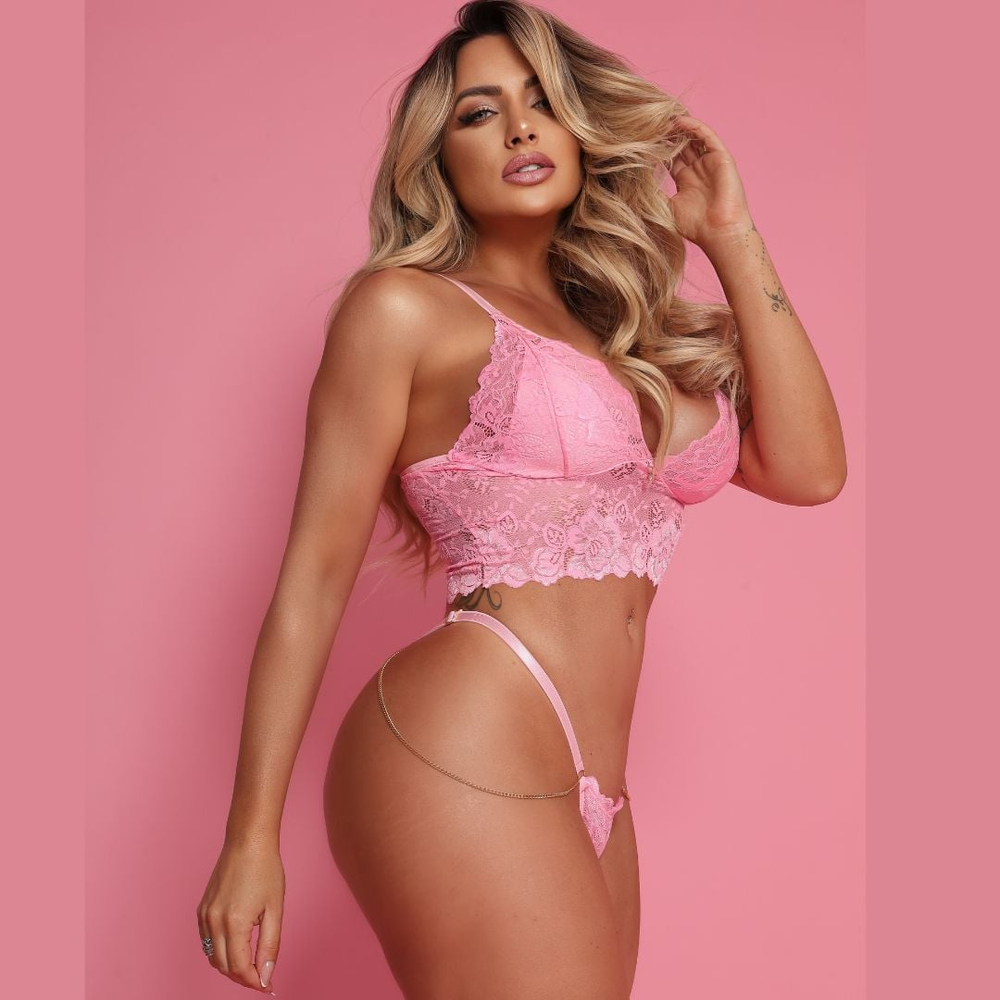 Conjunto Sexy Passion Glow Tallyta Moda Apimentada