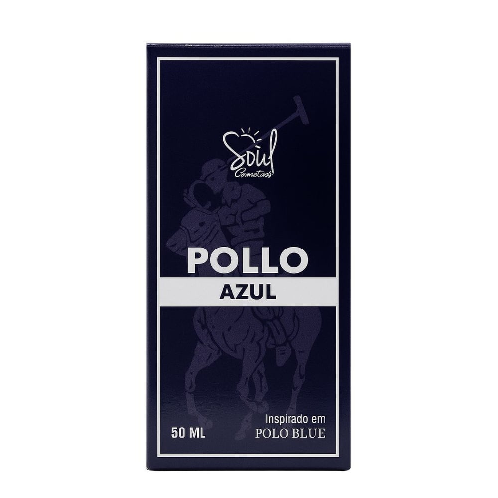 Pollo Azul Colônia Masculina 50ml Soul Cosméticos 