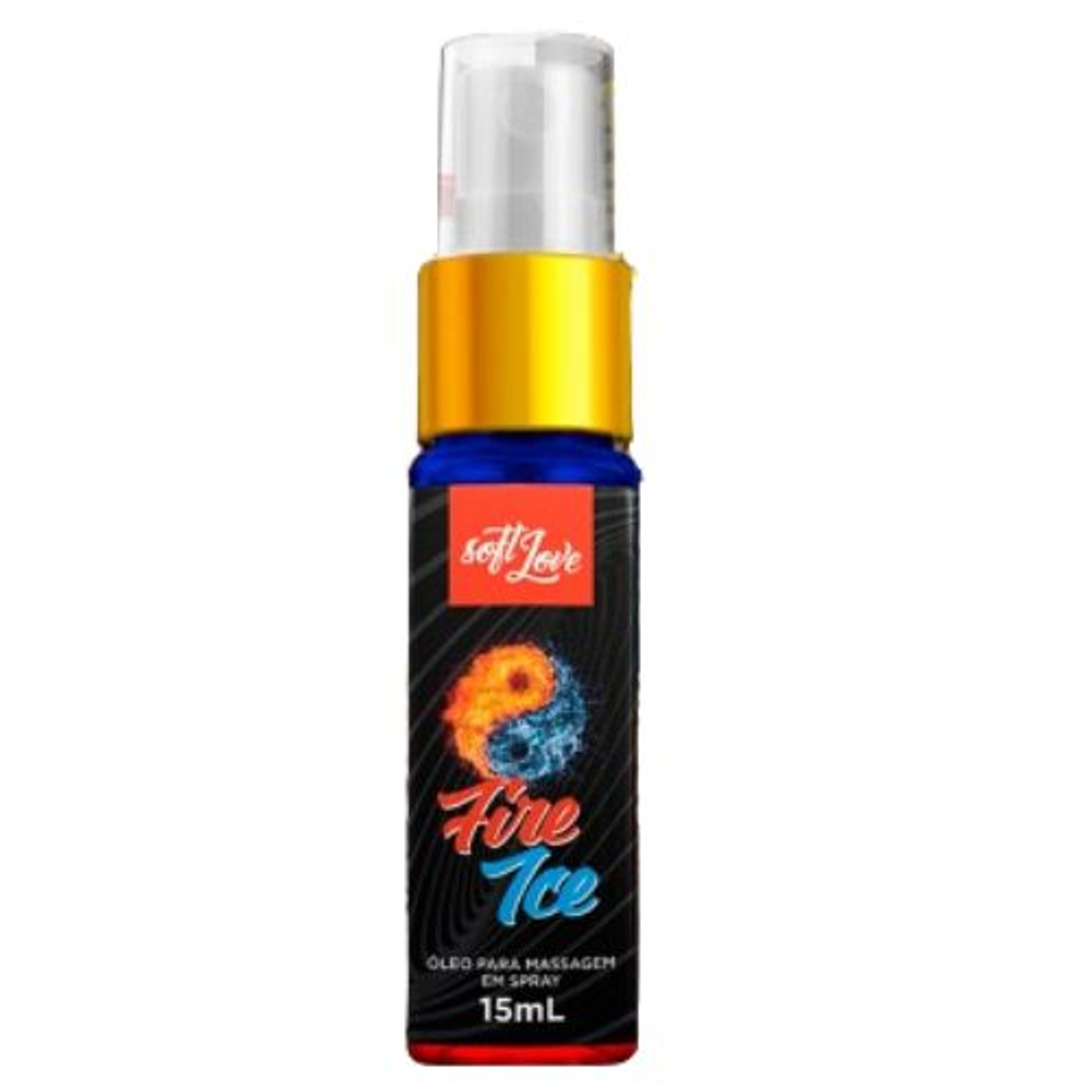 Fire Ice óleo Para Massagem Em Spray 15ml Soft Love