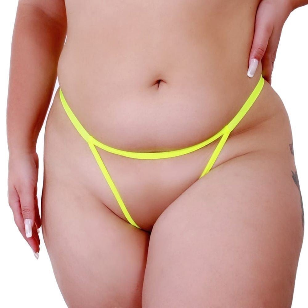 Calcinha Plus Size Para Personalizar Em Tule Com Neon Tallyta